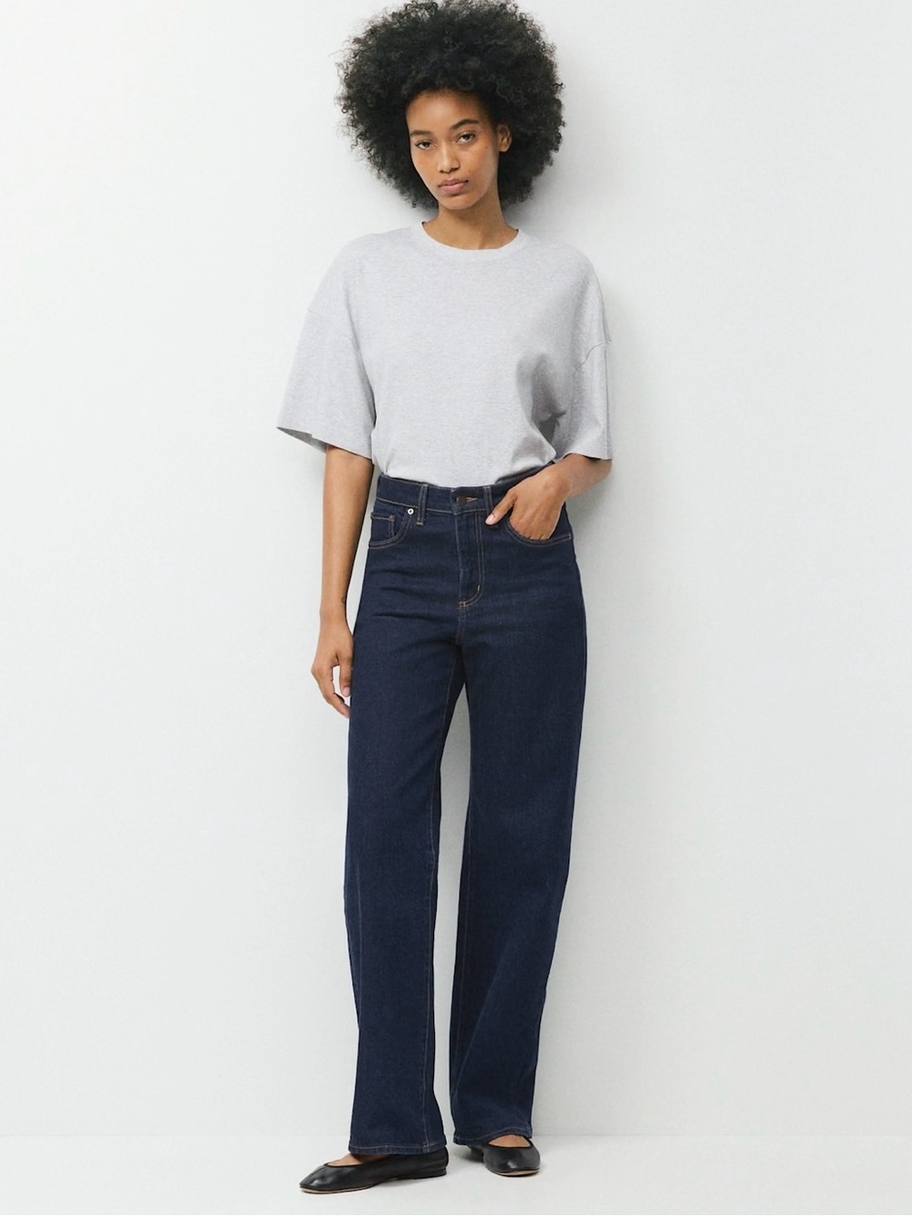 Aritzia Denim Forum Remy Hi-Rise Wide Jean